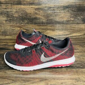 Nike Flex Fury Black Red Running Sneakers Youth's Size US 6Y 705459-004